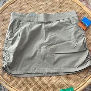 Columbia Light Gray Skirt with Side Drawstrings